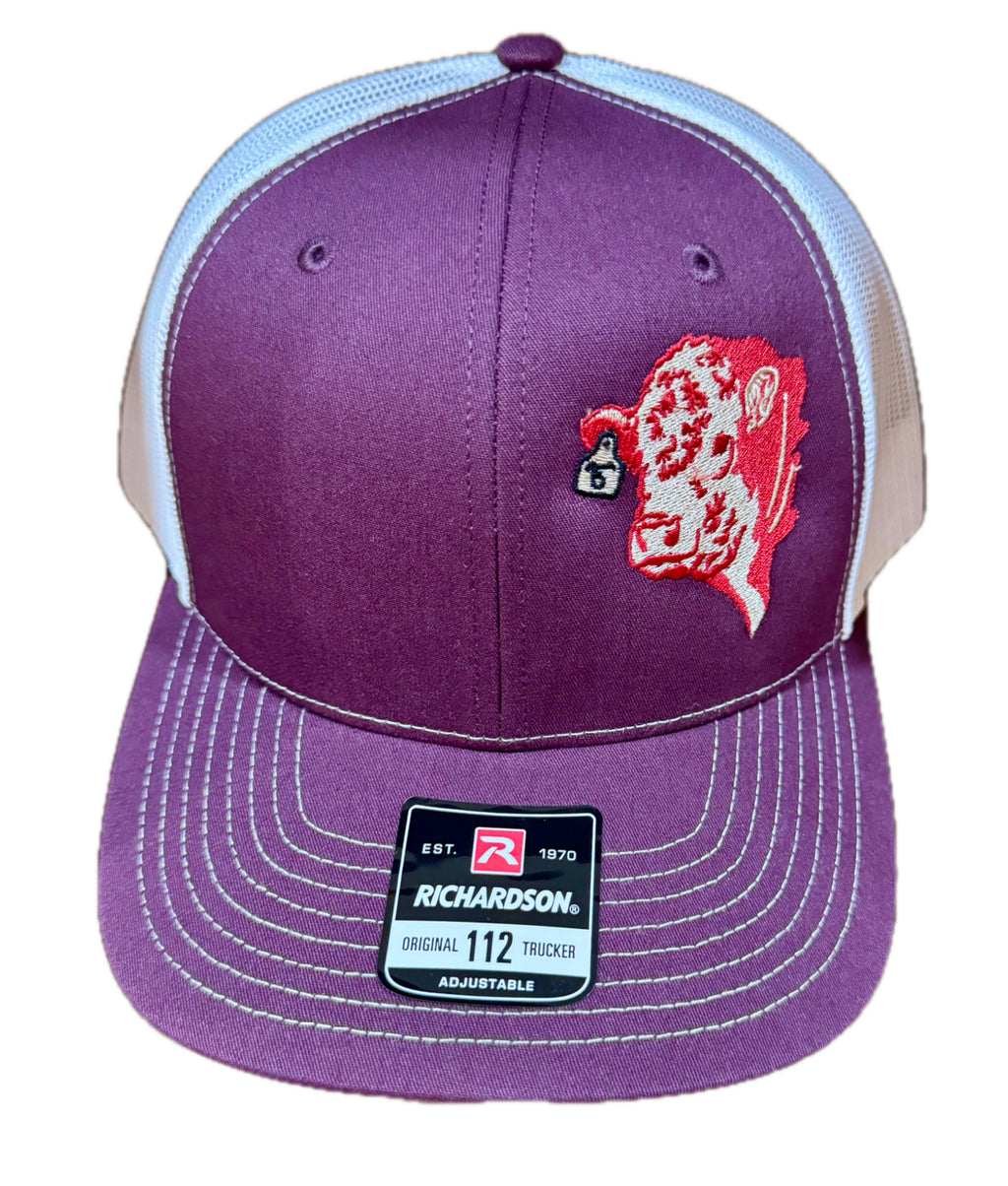 Flying 5 signature Hereford Bull, Truckers Cap